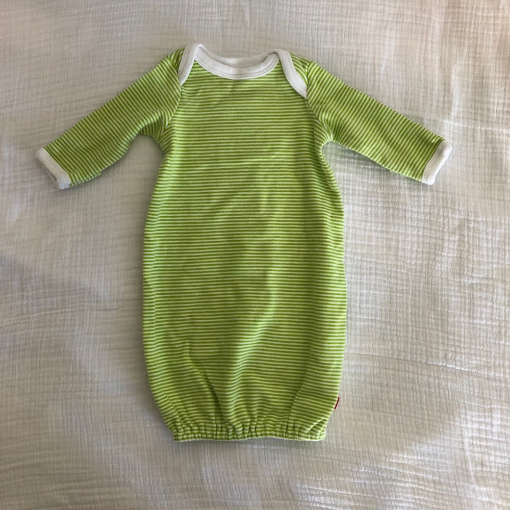 Zutano Lime Receiving Gown.